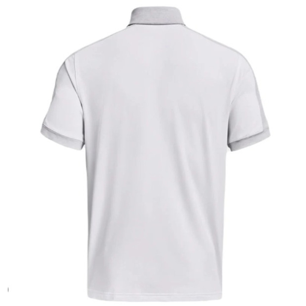 Under Armour® Men's LARGE UA Trophy Polo in White/Mod Grey - $75 - Picture 2 of 5